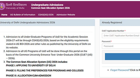 DU CSAS UG 2026 Second Allotment List