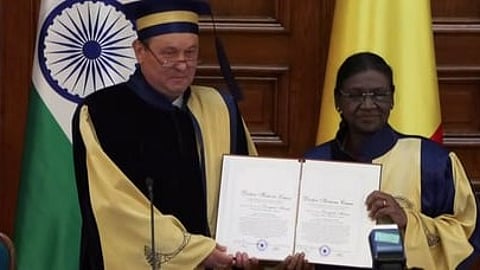 Romanian university confers Honorary Doctorate on President Murmu