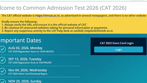 CAT Application Form 2026