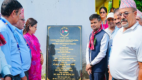 Foundation stone laid for school building in Nepal's Kanchanpur with Indian assistance