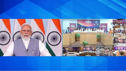 PM Modi interacts with participants of Viksit Vibrant Village Program 2026