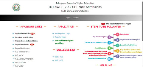 TG LAWCET Seat Allotment Result 2026