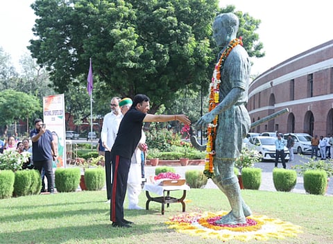 Sports Min Mandaviya leads National Sports Day celebrations at Major Dhyan Chand Stadium