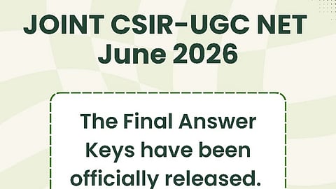 CSIR NET June 2026 Final Answer Key Released Results shortly
