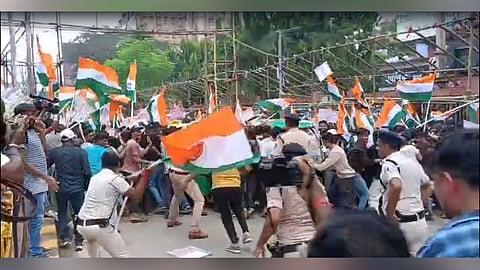 Bhim Army activists clash with police in Patna during protest over job exam 'anomalies'
