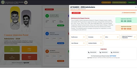 AP OAMDC Seat Allotment Result 202