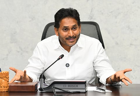 Why are you trying to protect your son over DSC scam, Jagan asks Chandrababu Naidu