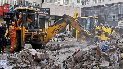 Delhi Govt cracks whip, 5 MCD officials suspended after Satya Niketan building collapse