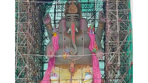 Hyderabad youth build 72-foot eco-friendly Ganesha idol to mark 20 years of green Ganesh Chaturthi