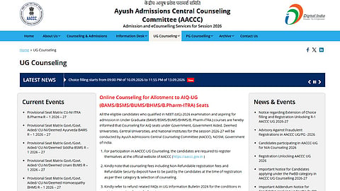 NEET UG AYUSH Counselling 2026