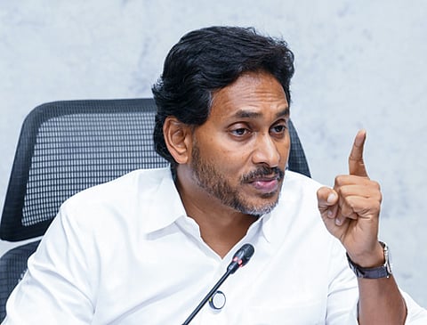 Jagan fires another salvo at Chandrababu over DSC scam