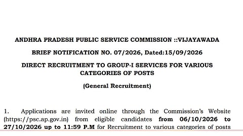 APPSC Group 1 Recruitment 2026