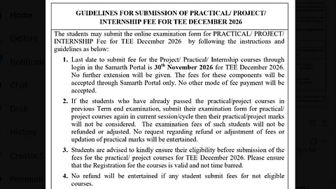 IGNOU TEE December 2026