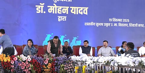 MP CM distributes e-scooty to over 7,400 meritorious students in Bhopal