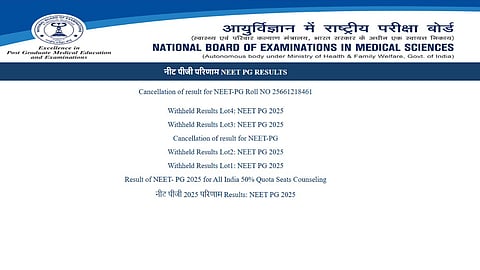 NEET PG 2026 Update NBEMS helpdesk confirms result on September 30