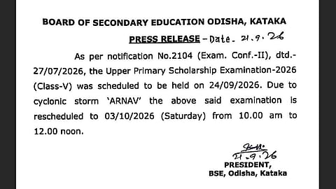 Odisha Upper Primary Scholarship Exam 2026 Postponed