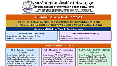IIIT Pune PhD Admission 2026