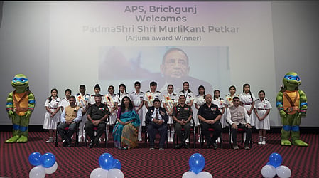 Andaman students receive life lessons from Paralympic legend (Photo: @AN_Command/X)