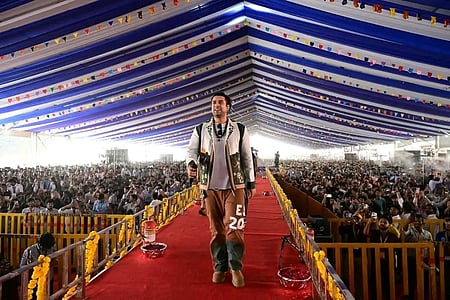 MP: Students clash with police at youth conclave in Bhopal (Photo: @BjpRavindrayati/X)