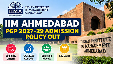 IIM Ahmedabad Admission Policy 2027-29