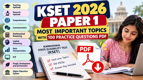 KSET 2026 Paper 1 Most Important Topics