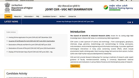 CSIR UGC NET December 2026