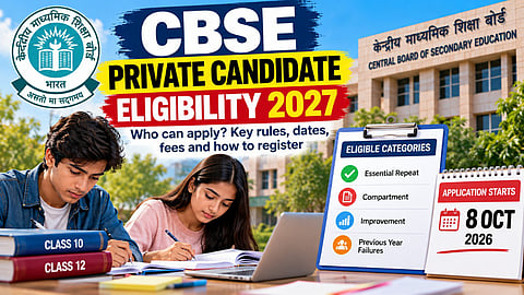 CBSE Private Candidate Eligibility 2027