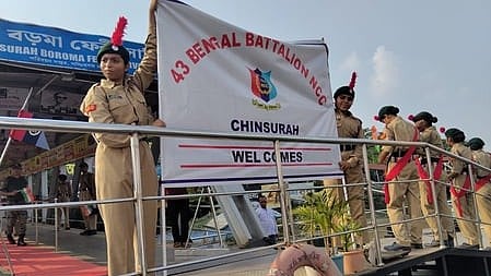 Floating classrooms for NCC cadets reach Kolkata after 410-km voyage (Photo: @nccwbskm/X)
