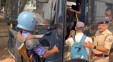 Bihar police driver recruitment aspirants protest in Patna, seek filling of vacant women