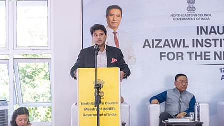 Scindia unveils Rs 350 crore projects in Mizoram, inaugurates arts and music institute