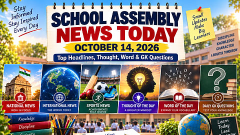 School Assembly News October 14, 2026