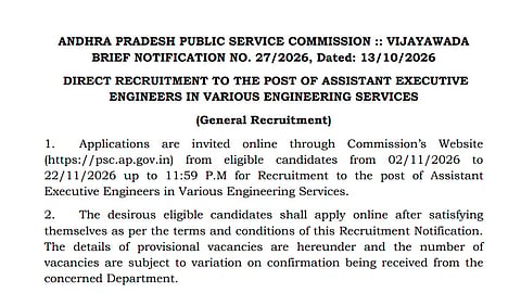 APPSC AEE Recruitment 2026