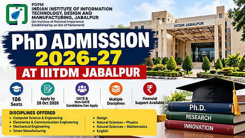 IIITDM Jabalpur PhD Admissions 2026–27