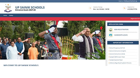 UP Sainik School Admission 2027–28