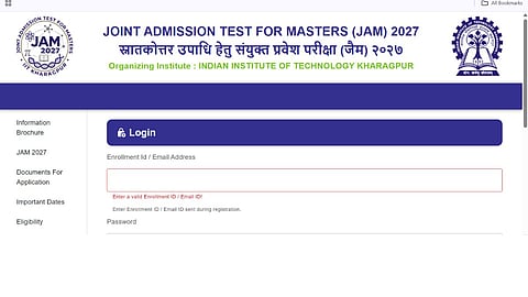 IIT JAM 2027 application form closes tomorrow