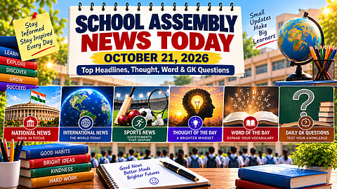 School Assembly News Today, October 21, 2026