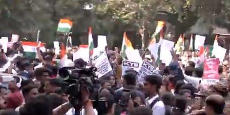 Left parties, student groups march towards ECI, demand Gyanesh Kumar