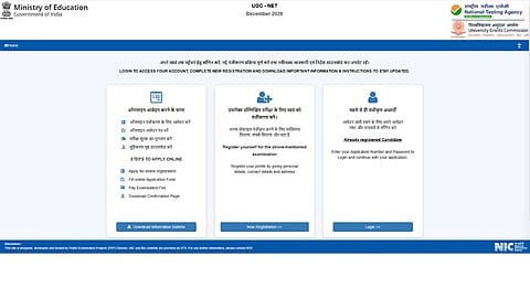 UGC NET December 2026 Registration