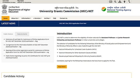 UGC NET December 2026 Registration Deadline Extended