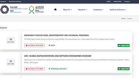 RGCB Recruitment 2026