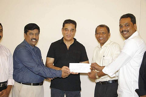 Actor Kamal Hassan has contributed 20 lakh rupees to help set up a Tamil Chair at Harvard University