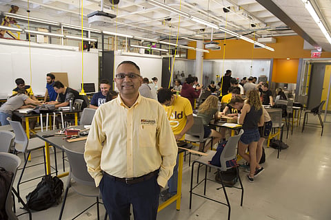 Dr Ganesh with his students at ASU