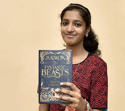 Nimisha, the Potterhead | Pic: P Jawahar