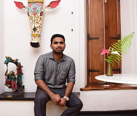 With no professional help, Thoufeek mastered the calligraphy of Hebrew, Arabic, Syrian, Samaritan, Aramaic, Sanskrit and English | Pics: Albin Mathew