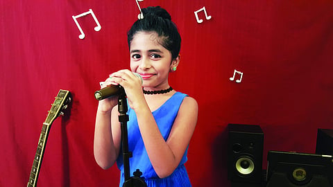 The eight-year-old singing sensation Praniti