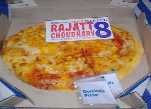 The ABVP is ironically choosing to go the un-sanskaari way and bribe students with western fast food