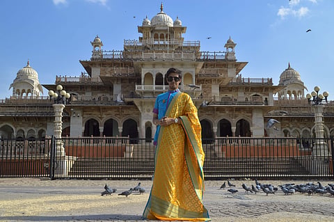 Karan Vig loves his Kurta to go with saree and brocade drapes, Also he likes antique jewellery adorned with subtle make up. Picture: Jainish Vig