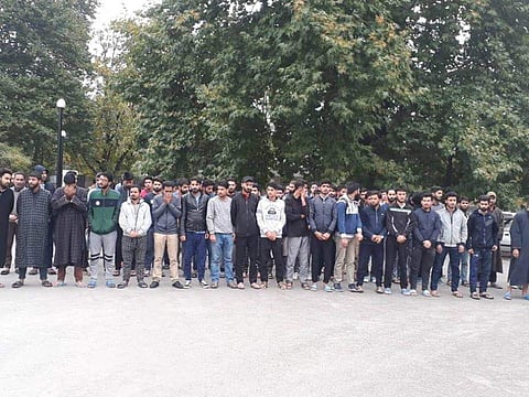 Over 500 students took part in the protest