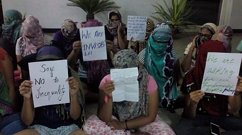 This was the first protest that the nine-year-old university saw | Pic: Mukesh Kharwal
