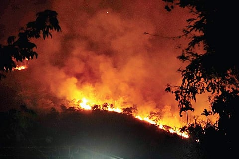 The trekkers were completing an overnight journey when the fire broke out (representative image)